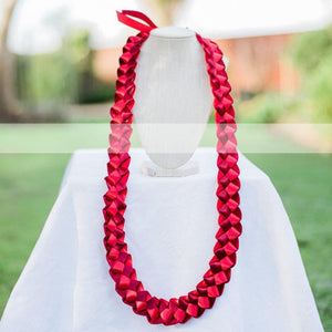 ribbon lei ula lipine ula red